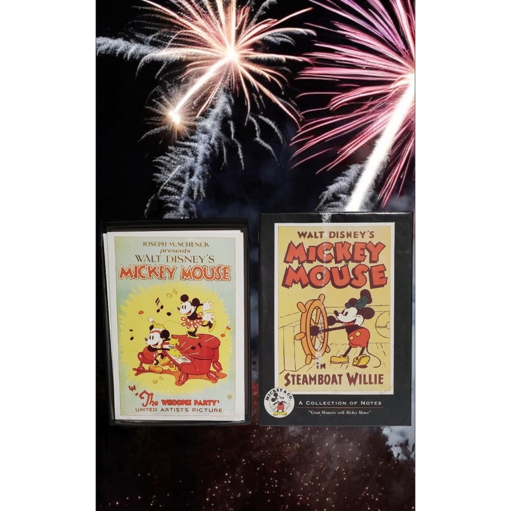 Disney Mickey Mouse Vintage Poster Collection - Red and Yellow